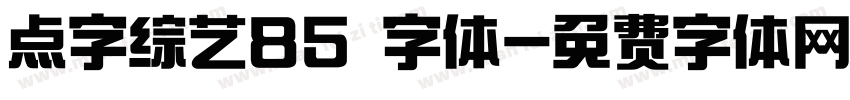 点字综艺85 字体字体转换